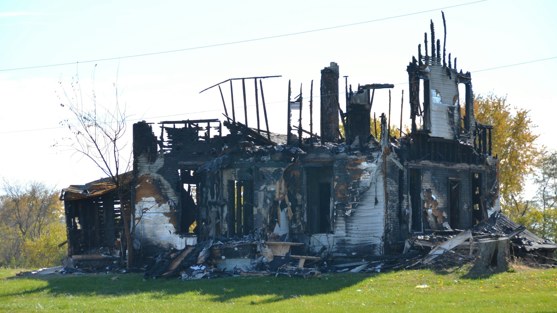 Property damage from fire, the type of insurance claim Hughes and Associates handles for homeowners